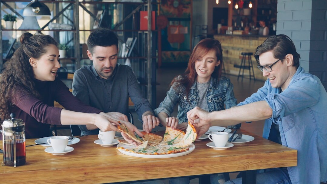people sharing meal together