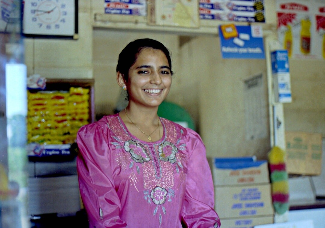 woman in local shop