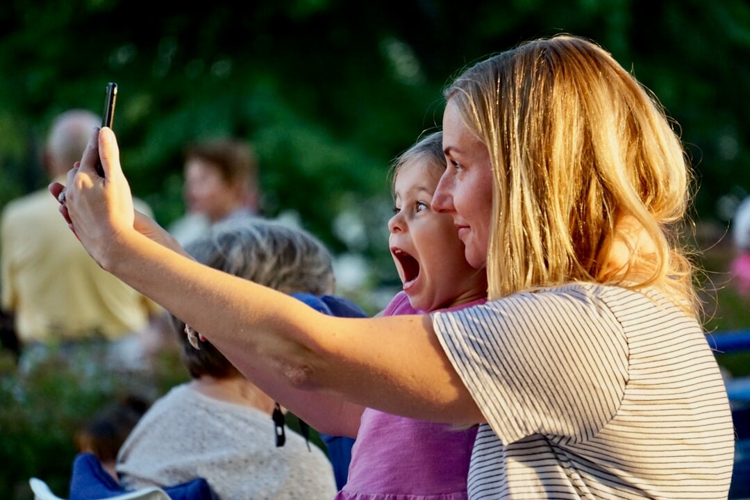 mothers with children in park